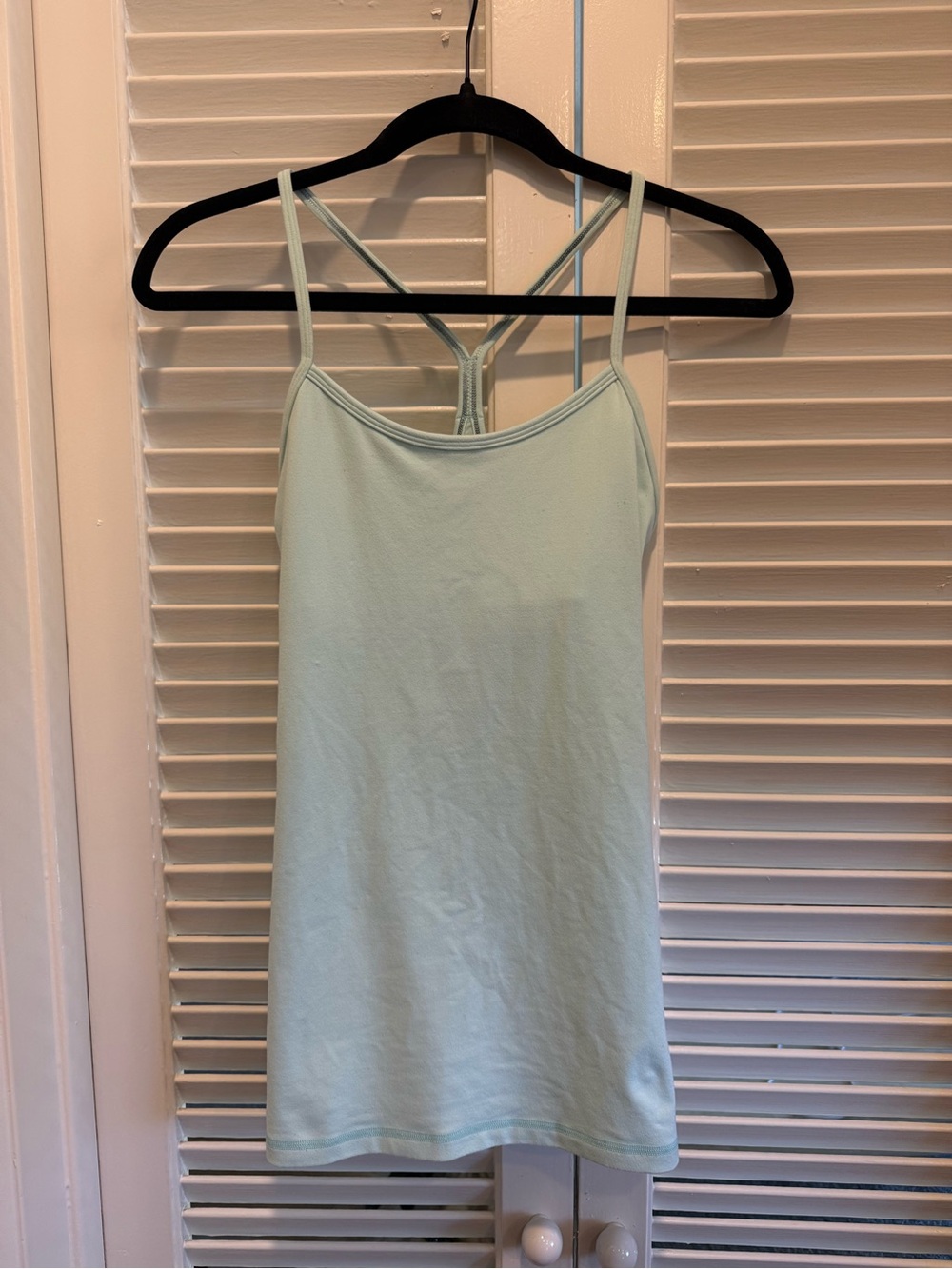 Vintage Lululemon Women's Mint Green Strappy Tank Top